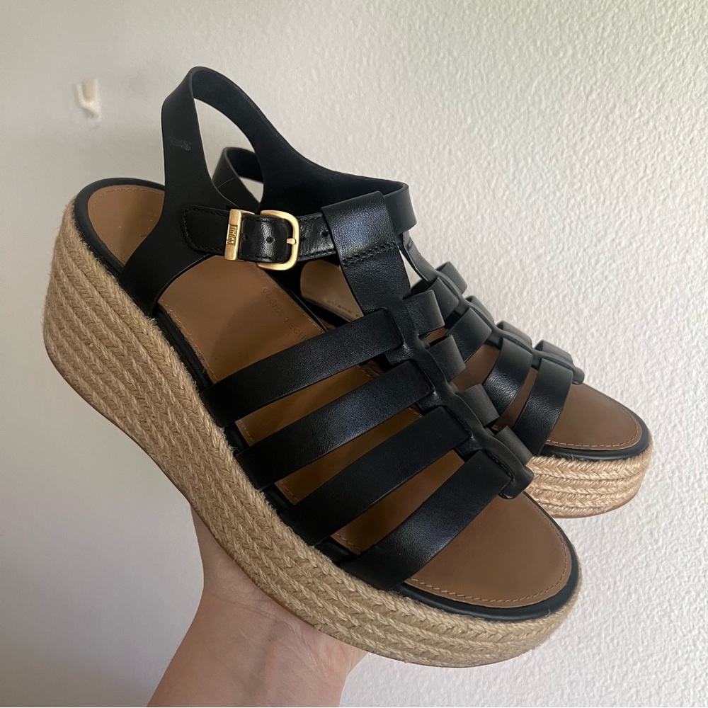 Fitflop PLATFFORMS Espadrille Leather Fisherman Wedge Sandals